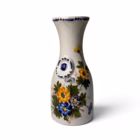 Vază vintage din ceramică pictată manual cu flori – V. Bassano, Italia, cca. 1970–1980 Vaze