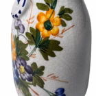 Vază vintage din ceramică pictată manual cu flori – V. Bassano, Italia, cca. 1970–1980 Vaze