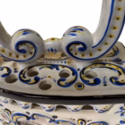 Fier de călcat decorativ din ceramică pictat manual – B.D. Artstudio (F. Botto), Italia, cca. 1970–1980 Articole de colecție