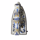 Fier de călcat decorativ din ceramică pictat manual – B.D. Artstudio (F. Botto), Italia, cca. 1970–1980 Articole de colecție