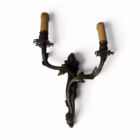 Pereche Aplice Vintage din Bronz – Stil Rococo / Ludovic al XV-lea Aplice