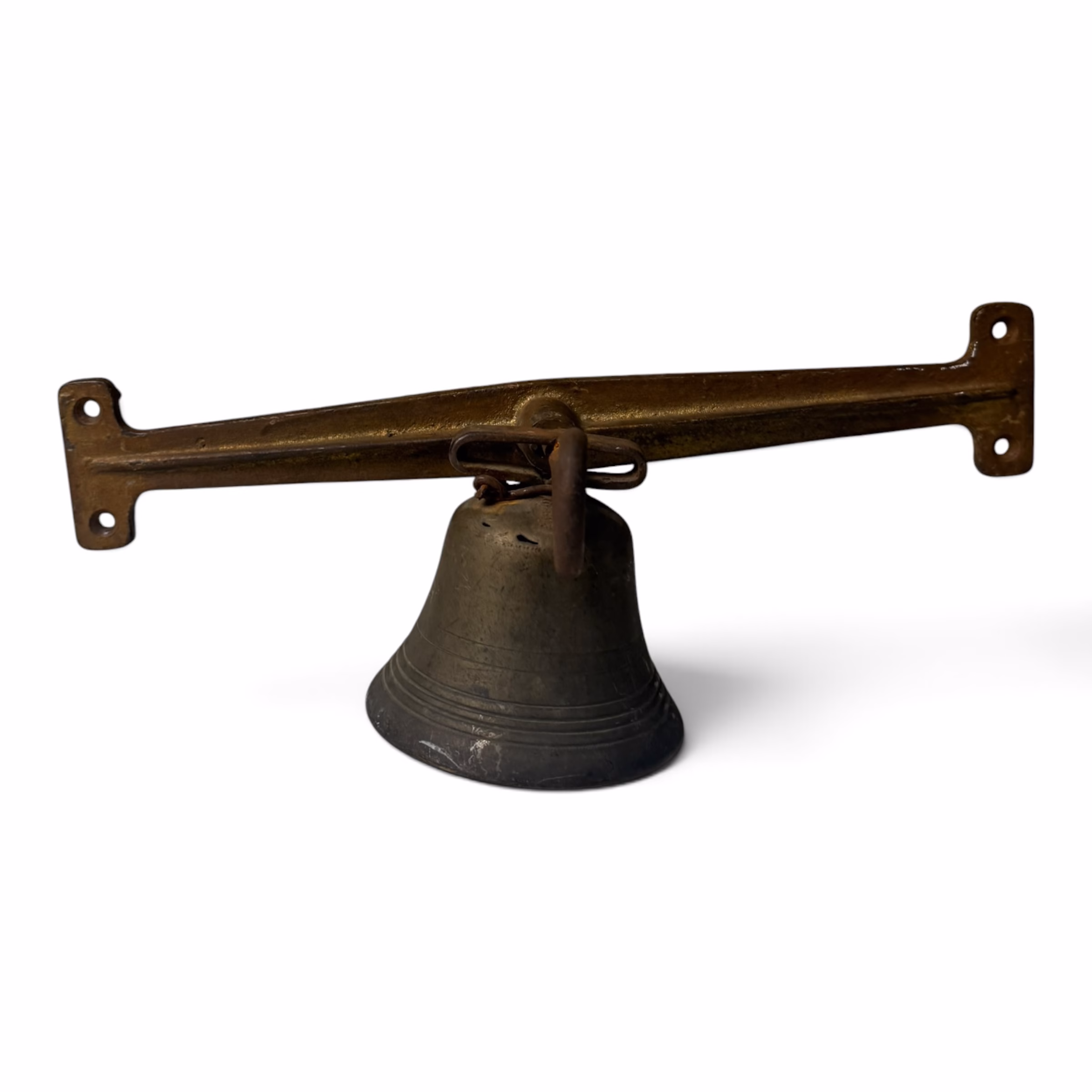 Clopot de perete/ușă din bronz și fier forjat – Clopot de intrare vintage Decoratiuni