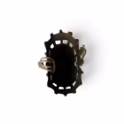 Vază/Suport de Perete Vintage cu Textură de Coș Împletit și Șnur – Metal Aurit / Bronz Covoare