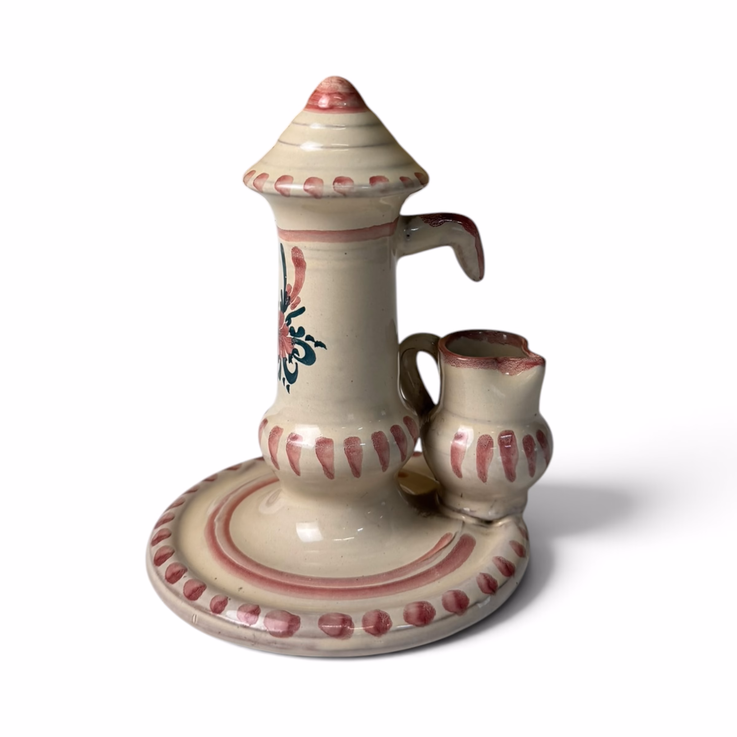 Decorativ Vintage-Pompă / Fântână Rustică din Ceramică cu Ulcior –Pictat Manual Decoratiuni