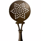 Set Vintage de 4 Utensile pentru Bucătărie – Bronz/Alamă și Mânere din Lemn Tacamuri