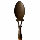 Set Vintage de 4 Utensile pentru Bucătărie – Bronz/Alamă și Mânere din Lemn Tacamuri