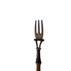 Set Vintage de 4 Utensile pentru Bucătărie – Bronz/Alamă și Mânere din Lemn Tacamuri