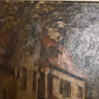 Peisaj rural nocturn cu casă veche – Pictură în ulei pe pânză pictat Manual, Belgia (cca. 1920–1940) Tablouri