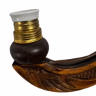 Lustră Antică din Lemn Sculptat Manual cu Trei Brațe și Imitație Lumânări (Secolul XX) Lustre