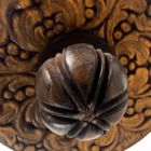 Lustră Antică din Lemn Sculptat Manual cu Trei Brațe și Imitație Lumânări (Secolul XX) Lustre