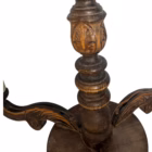 Lustră Antică din Lemn Sculptat Manual cu Trei Brațe și Imitație Lumânări (Secolul XX) Lustre