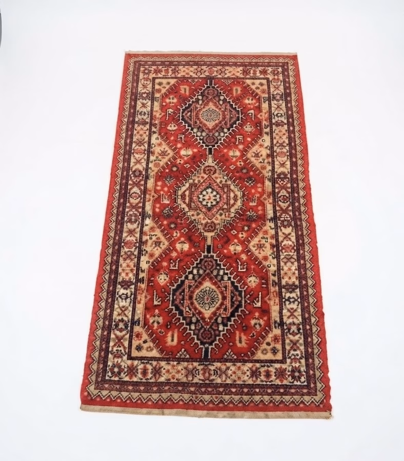 Covor Tradițional Oriental / Stil Persan cu Medusoane Geometrice