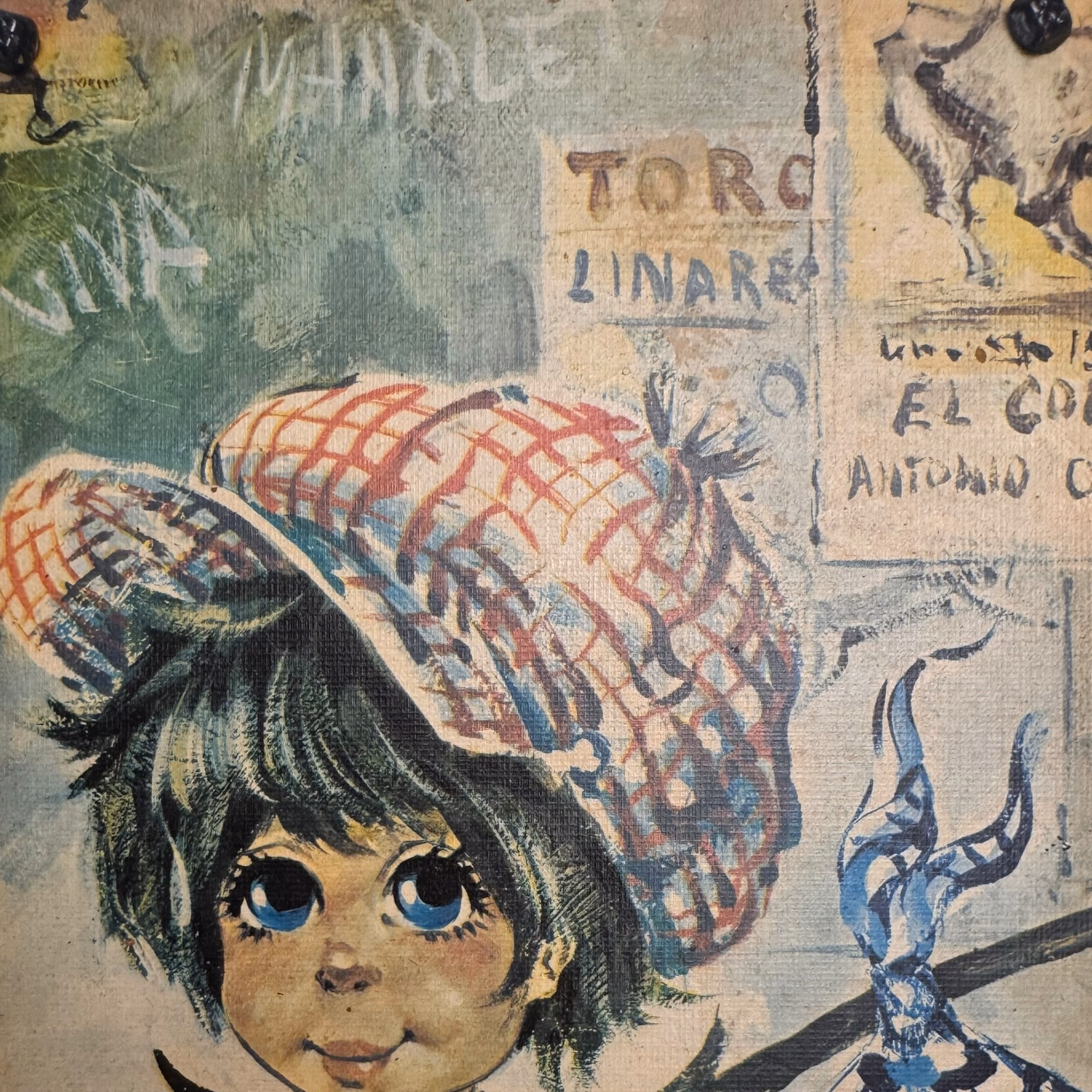 Tablou vintage de perete cu băiatul vagabond și legătură („Hobo”) Tablouri Magazin de mobila decoratiuni si corpuri de iluminat vintage Tablou vintage de perete cu băiatul vagabond și legătură („Hobo”) Tablouri