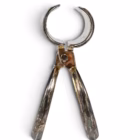 Pârghie Italiană Vintage Brevettato din Metal Placat cu Argint pentru Sticle de Vin Vechi Covoare Magazin de mobila decoratiuni si corpuri de iluminat vintage Pârghie Italiană Vintage Brevettato din Metal Placat cu Argint pentru Sticle de Vin Vechi Covoare