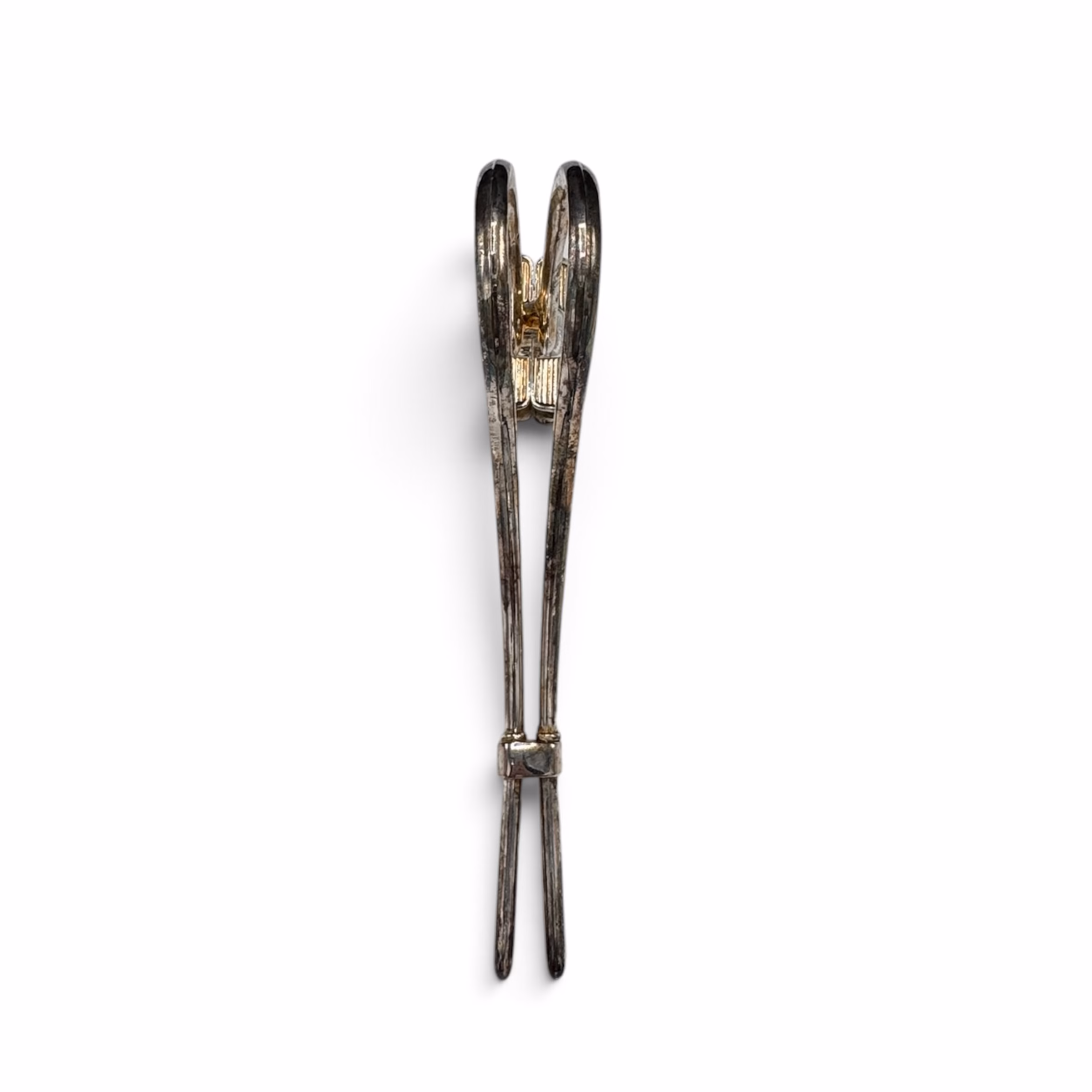 Pârghie Italiană Vintage Brevettato din Metal Placat cu Argint pentru Sticle de Vin Vechi Covoare Magazin de mobila decoratiuni si corpuri de iluminat vintage Pârghie Italiană Vintage Brevettato din Metal Placat cu Argint pentru Sticle de Vin Vechi Covoare